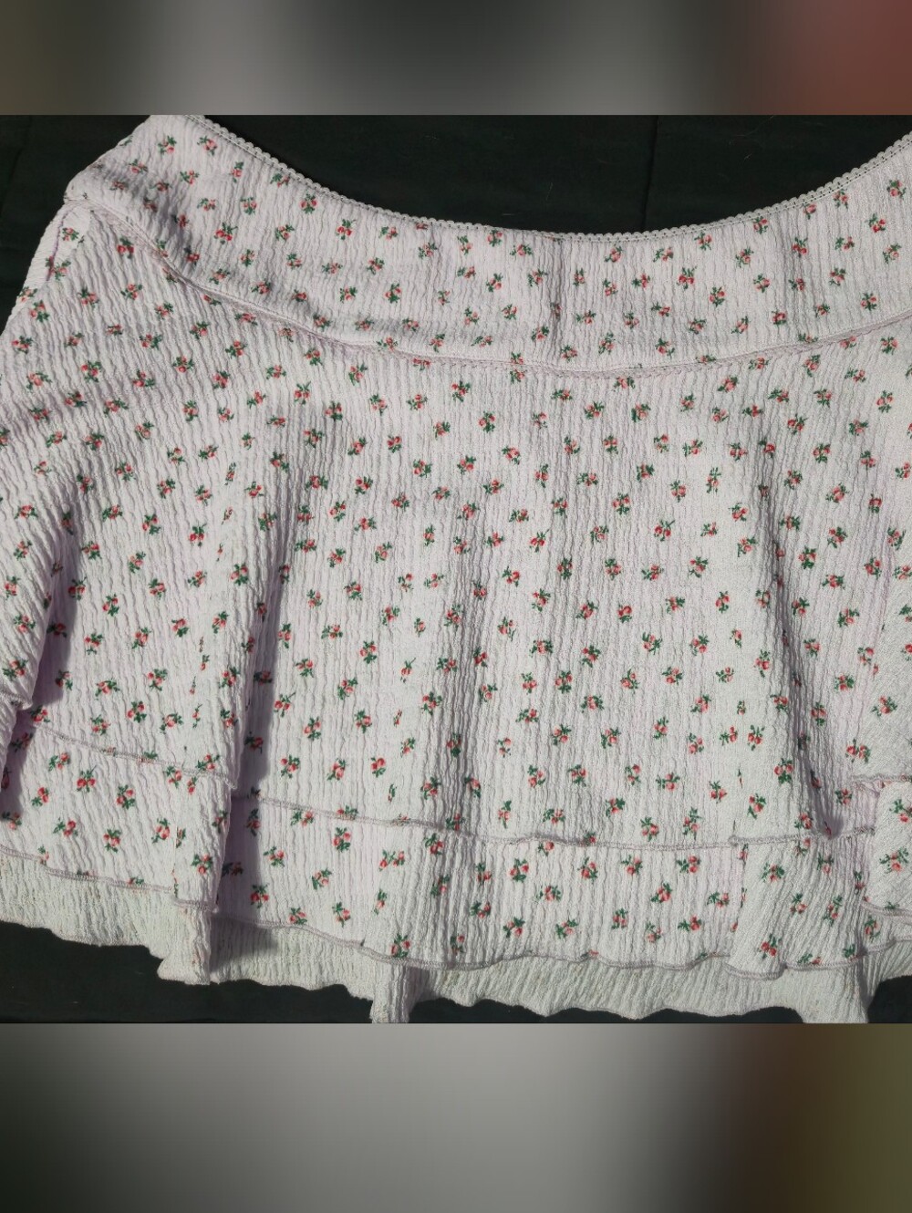 Delias Lilac Floral Smocked Skirt